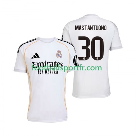 Tenue Real Madrid Mastantuono 30 Domicile 2025-2026 Maillot de Foot